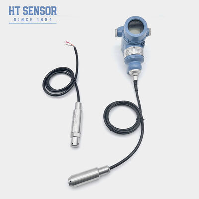 HTsensor 316L Stainless Steel IP68 Liquid Level Transmitter with 4-20mA Output and LED Display